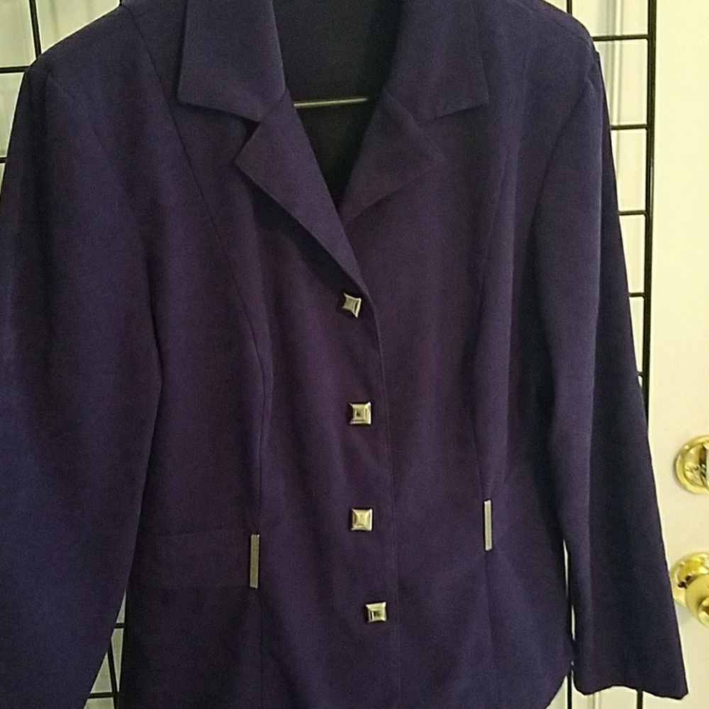 Dress Barn Purple Skirt Suit